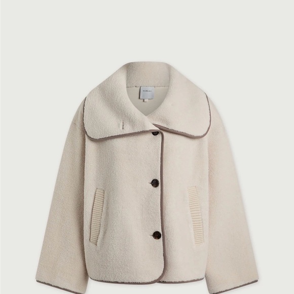Varley Jackets & Blazers - Romane Boxy Sherpa Jacket in color Sandshell